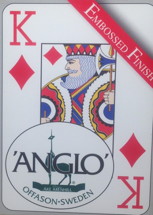 Anglo - Jumbo Index Rug Deck (Black on Gold) front image