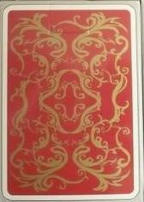 Anglo - Jumbo Index Rug Deck (Gold on Red) front image