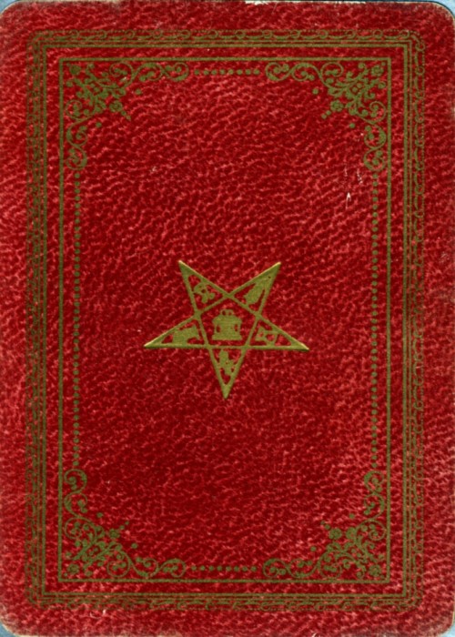 Order of the Eastern Star Red front image