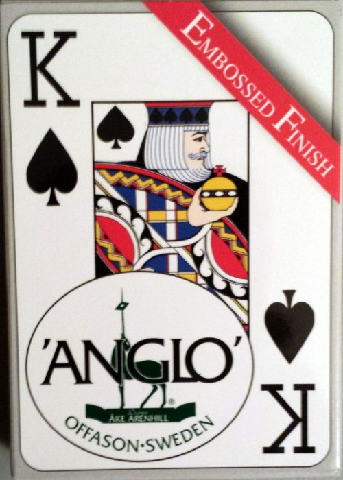Anglo - Jumbo Index Rug Deck (Gold on Black) front image