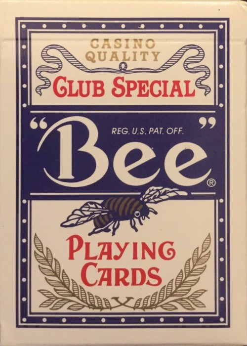 Bee USPC Logo Tech Art Test Deck Blue front image