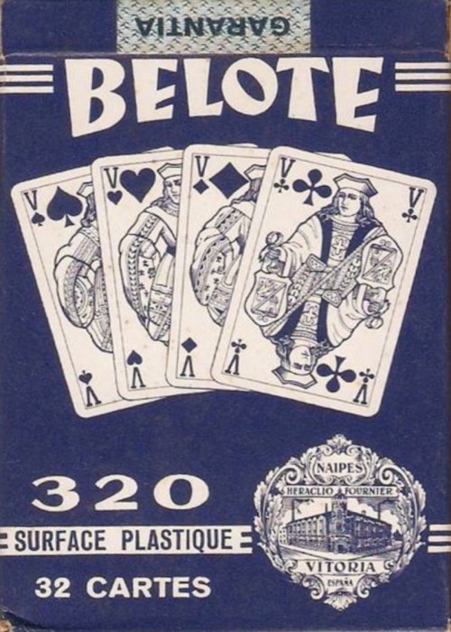 Fournier 320 Belote Blue front image