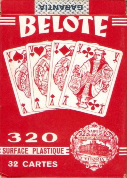 Fournier 320 Belote Red front image