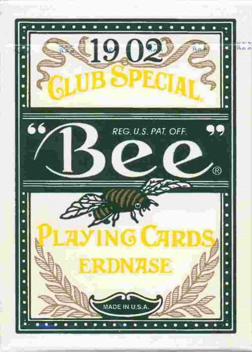 Bee Erdnase 1902 Acorn Back Green (CAMBRIC FINISH) front image