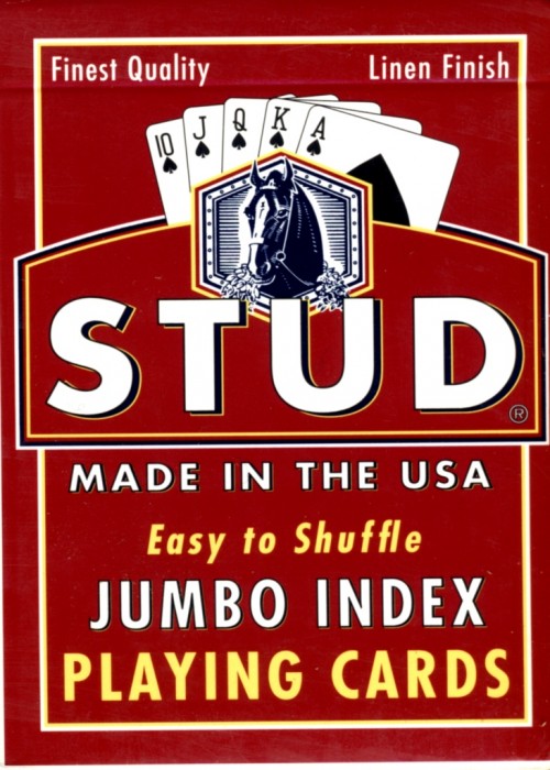 Stud Jumbo Index Red front image