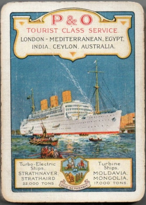 P & O tourist Class Service front image
