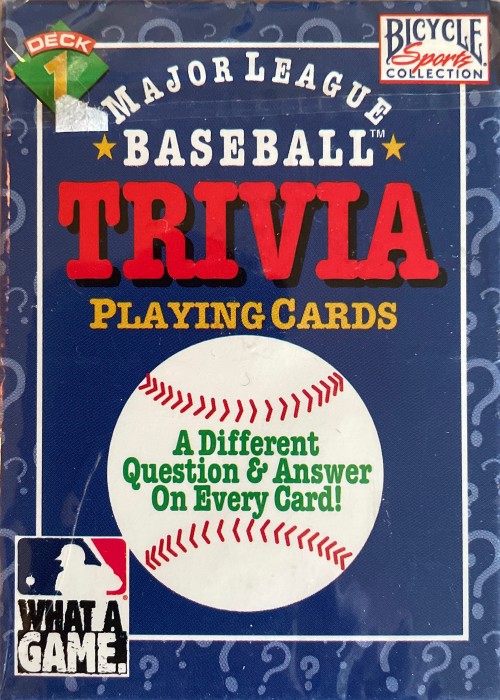 Major League Baseball Trivia Deck 1 front image