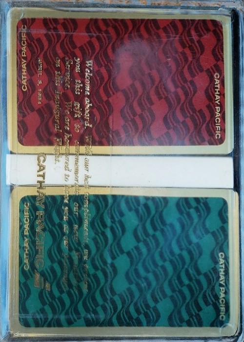 Cathay Pacific - 1954 2 Decks(Green and Red) front image