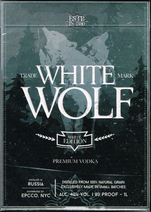 White Wolf Vodka front image