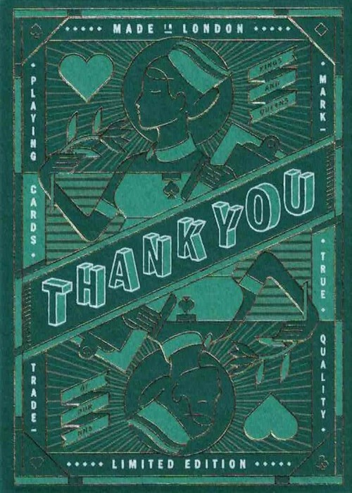 Thank You (Teal Scrubs Gilded) front image