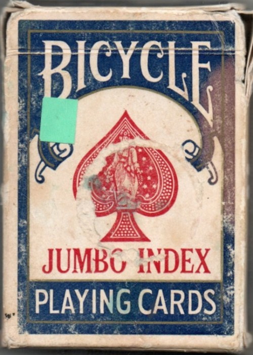 Jumbo Index Blue [BICYCLE] NO BARCODE front image