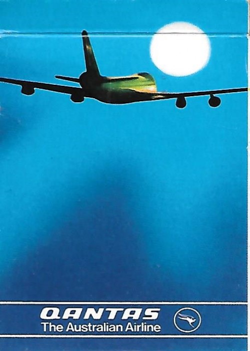 Qantas Blue Airplane front image