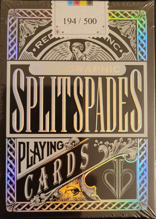 Onyx Split Spades - Artist Proof Holographic Edition front image