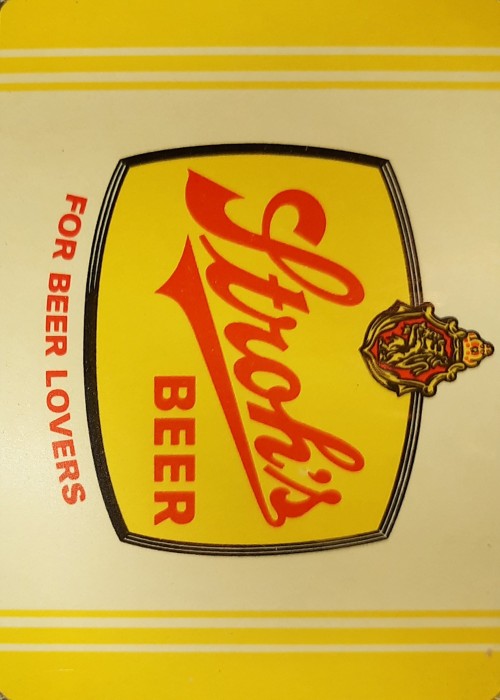Stroh's Beer - Yellow front image