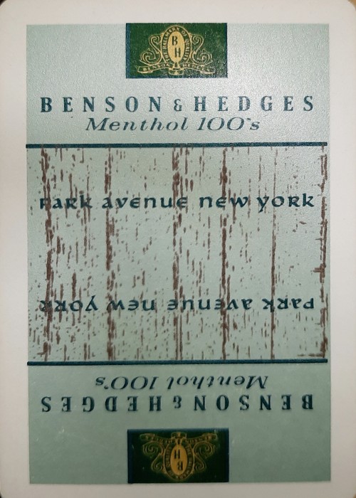 Benson & Hedges Menthol 100's front image