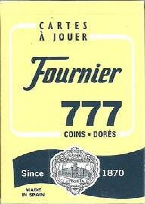 Fournier 777 Coins-Dores Blue front image