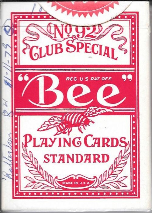 HARRAH'S CASINO RED [BEE] 1978 front image