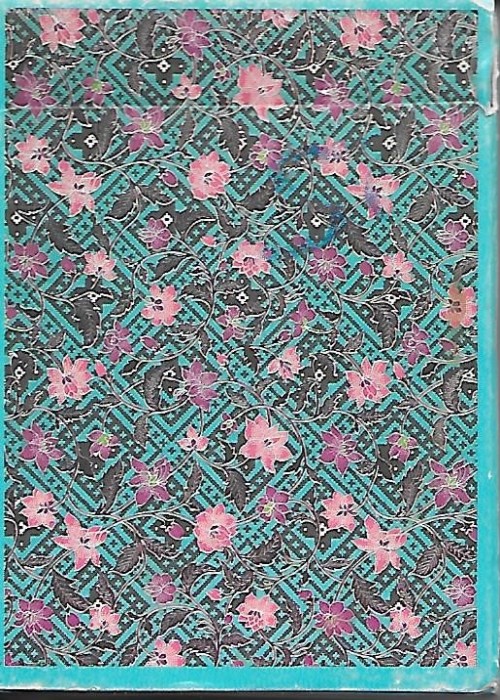 Malaysian Airlines teal / pink flowers front image