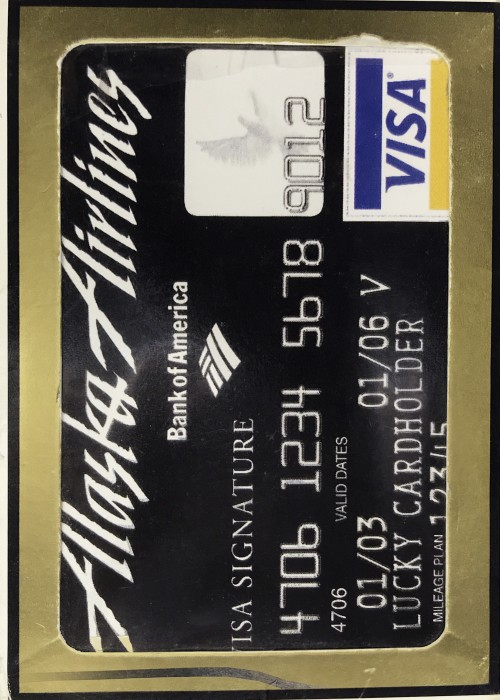 Alaska Airlines Bank of America Visa front image
