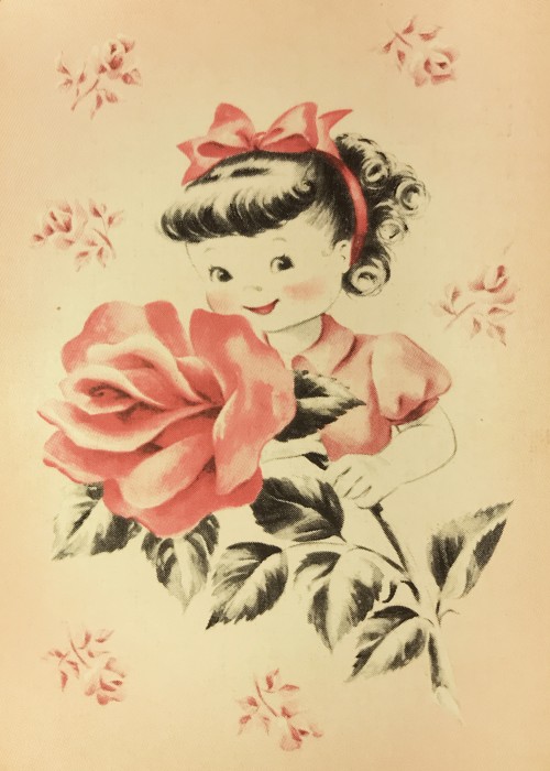 Girl with Rose front image
