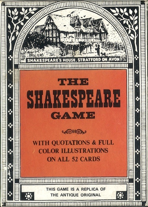 Shakespeare Game Reproduction front image