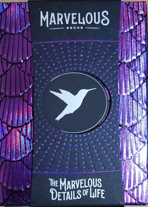 Hummingbird Feathers Gilded Purple front image