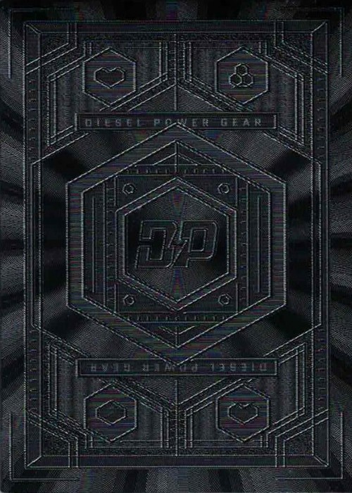 Diesel Power Gear Black Metallic Playing Cards front image