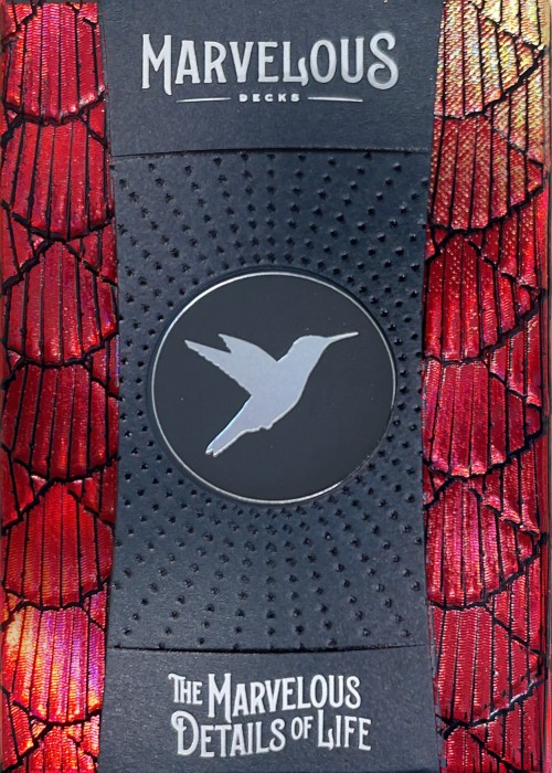 Hummingbird Feathers Red front image