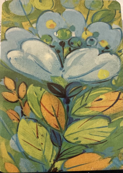 Painted flowers front image