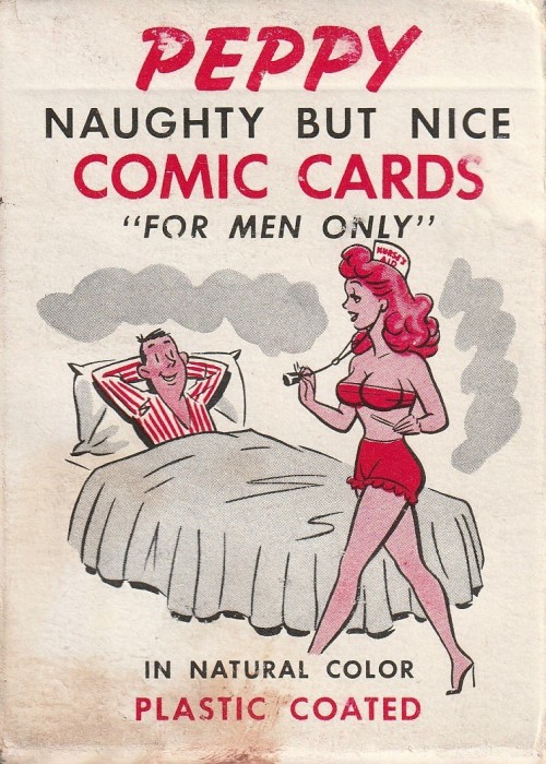 Peppy Naughty but Nice Comic Cards For Men Only front image