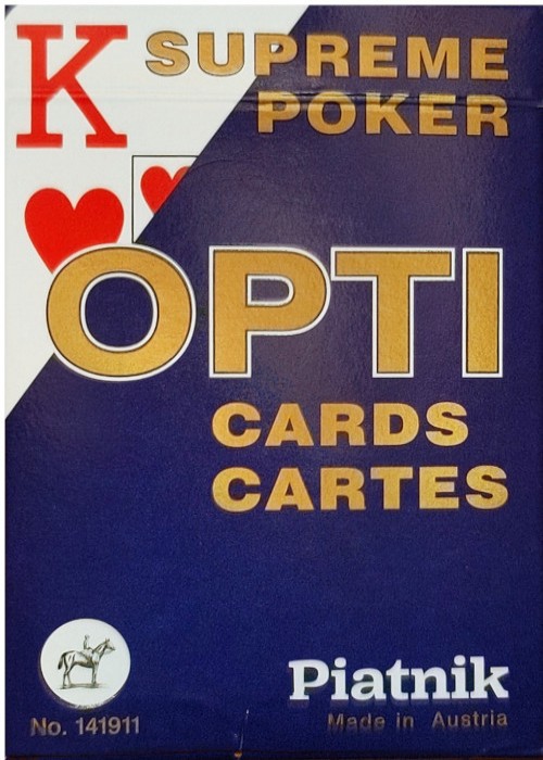 Opti Supreme Poker Blue front image