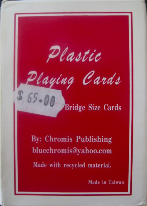 Caribbean Marine Life Plastic Playing Cards front image