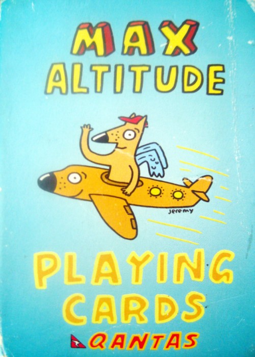 Qantas Max Altitude Playing Cards front image
