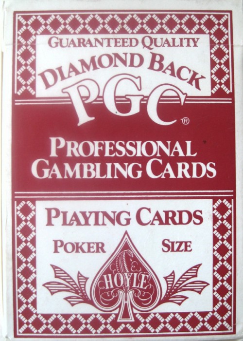 Diamond Back PGC Professional Gambling Cards (Red) front image