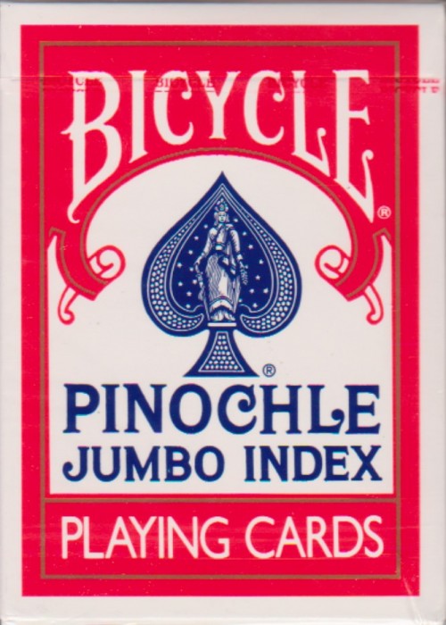 Rider Back Pinochle Jumbo Index Red [Bicycle] front image