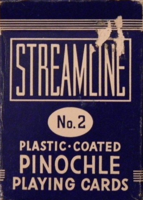 Streamline No.2 Pinochle  Blue [Arrco] front image