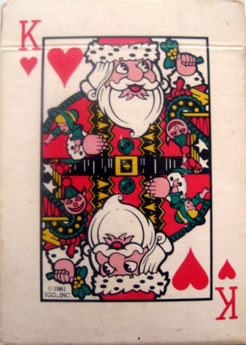 Good Deal Christmas Playing Cards front image
