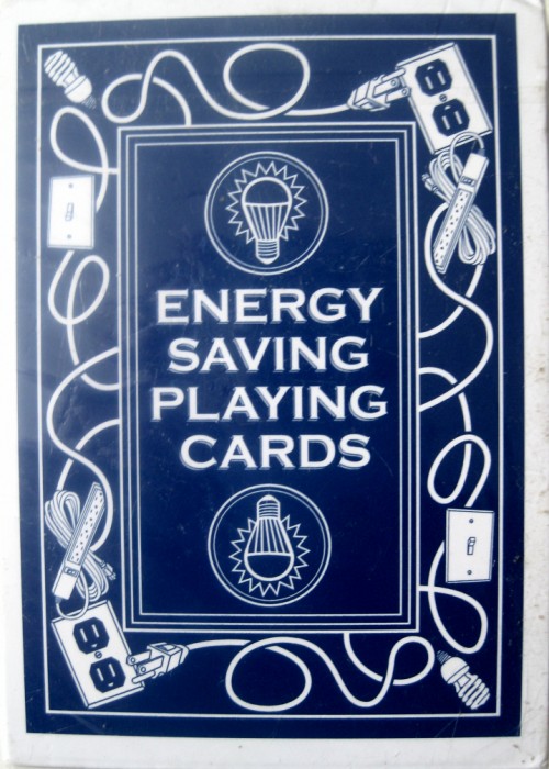 Energy Saving Playing Cards front image