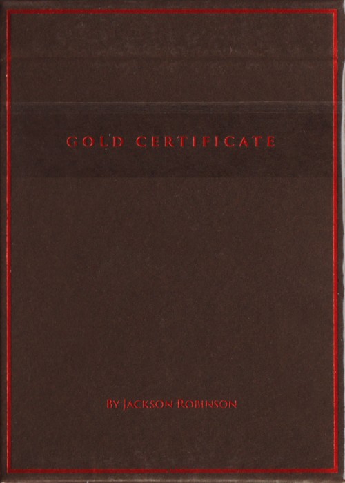 Gold Certificate LTD (2021 Foiled) front image