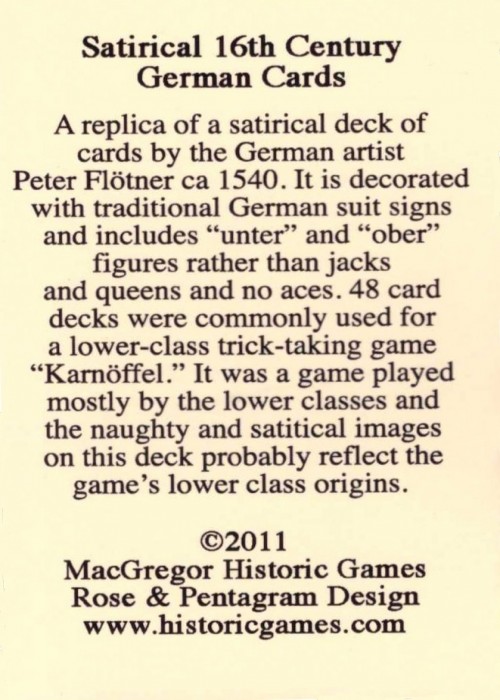 Peter FlÃ¶tner Satirical Cards (Replica) front image