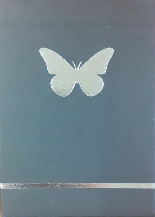 Butterfly Black & Silver Signed front image