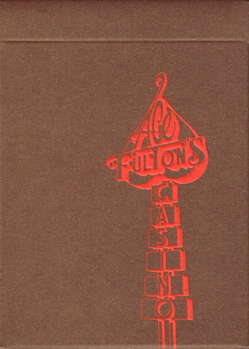 Ace Fulton's Casino Tobacco Brown Stripper Deck front image