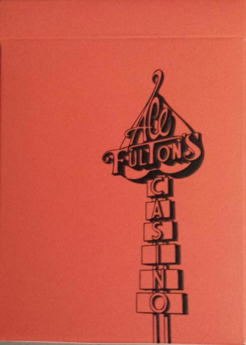 Ace Fulton's Casino Sunset Orange Stripper Deck front image