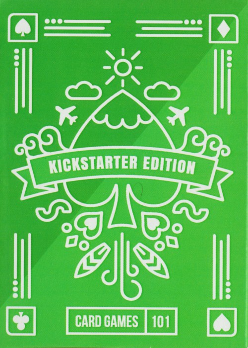 Card Games for Travelers (Kickstarter Green) front image