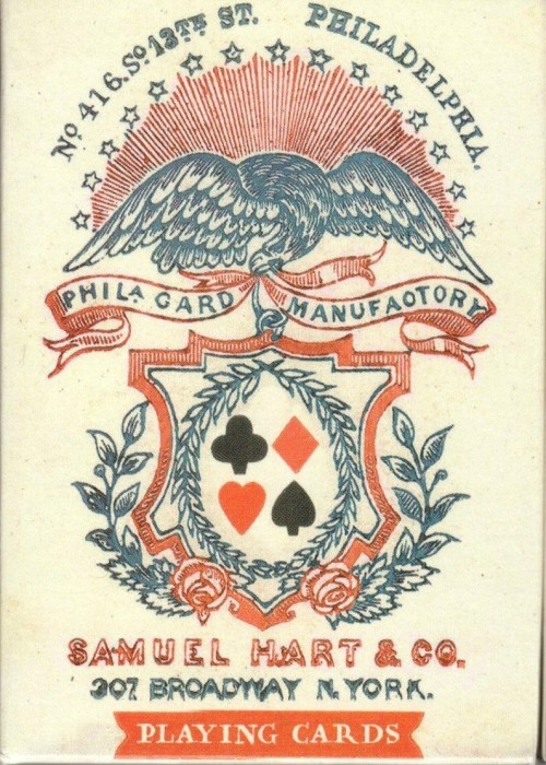 1858 Samuel Hart Poker front image