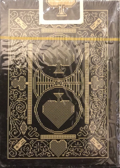 8-bit Traditional Black and Gold back image