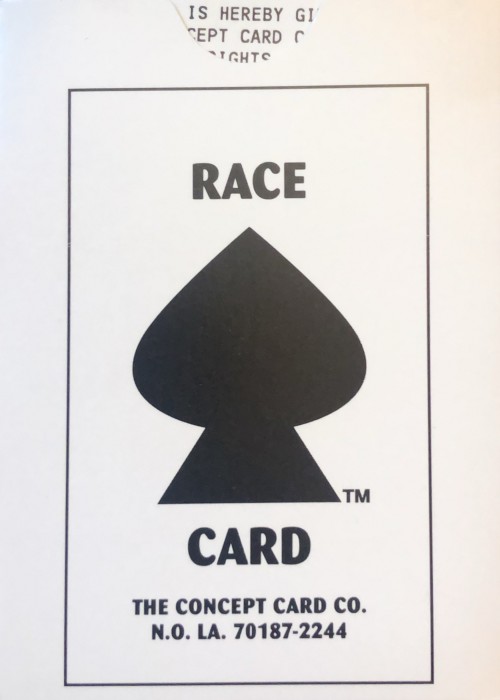 Race Card front image