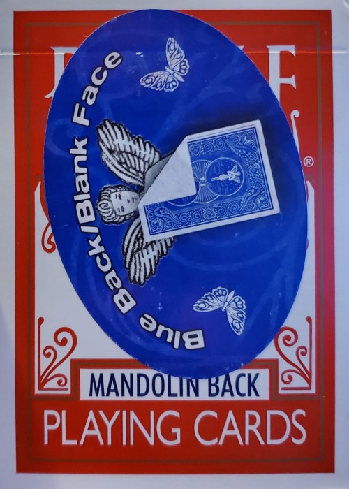 Mandolin Back (Blue Back/Blank Face) [Bicycle] front image