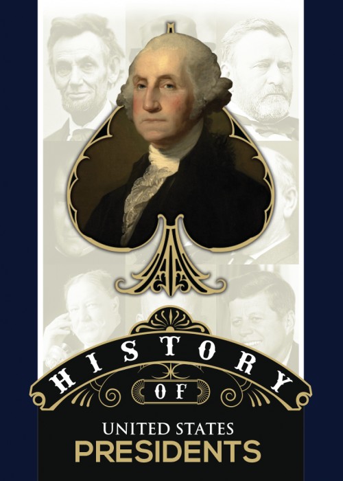 History of US Presidents playing cards front image