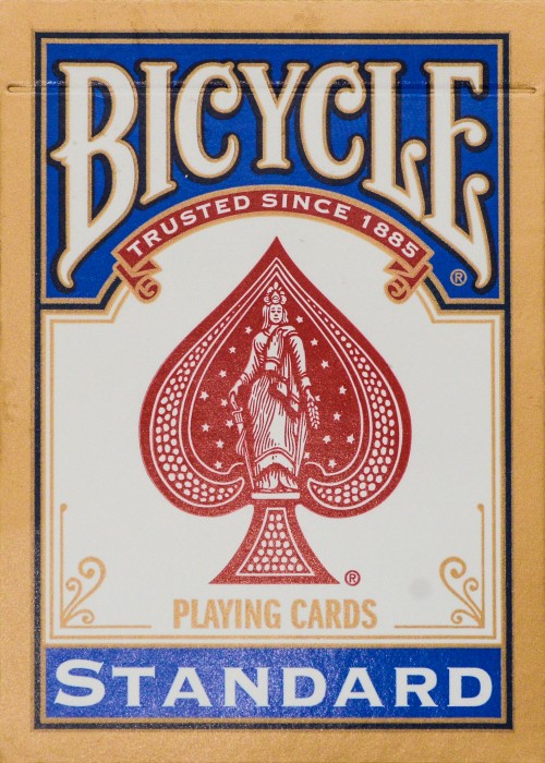 Standard Blue Gold Bordered [Bicycle] 2009 front image